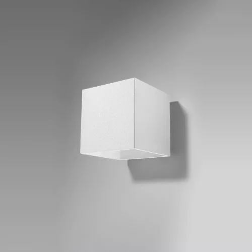 QUAD 1 G9 fali lámpa fel-le kocka minimalista fehér SOLLUX