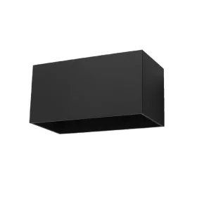   QUAD MAXI fali lámpa 2xG9 felülről alul, négyszögletes, minimalista fekete SOLLUX