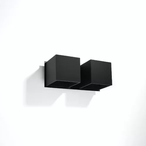 LED fali lámpa QUAD 2xG9 fali lámpa felfelé lefelé fekete SOLLUX