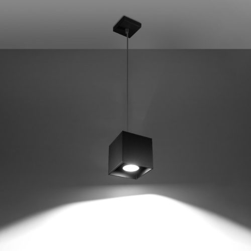 QUAD GU10 túlnyúló LED mennyezeti lámpa fekete SOLLUX