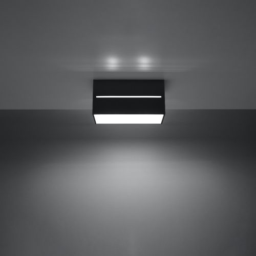 Felületre szerelhető lámpatest LOBO MAXI 2xG9 téglalap fekete SOLLUX