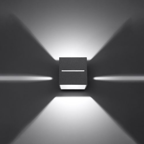 LOBO G9 hullám takaró lámpa fel-le modern szürke SOLLUX