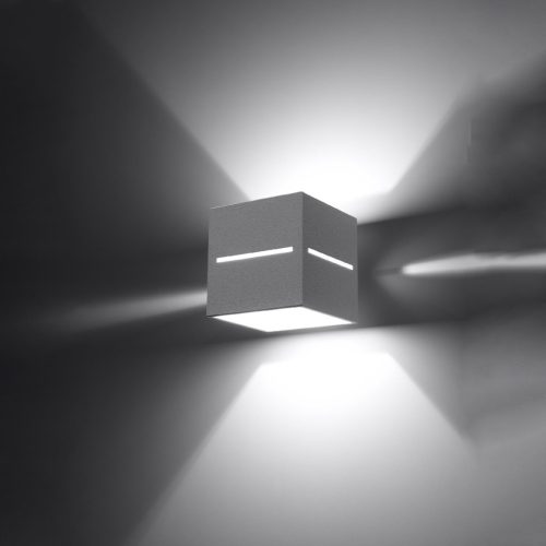 LOBO G9 hullám takaró lámpa fel-le modern fehér SOLLUX