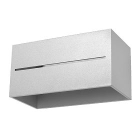   LOBO MAXI LED hullámlámpa 2xG9 hullámlámpa felfelé lefelé négyszögletes szürke SOLLUX