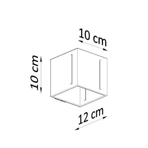 PIXAR G9 LED fali lámpa Up Down Cube fehér SOLLUX
