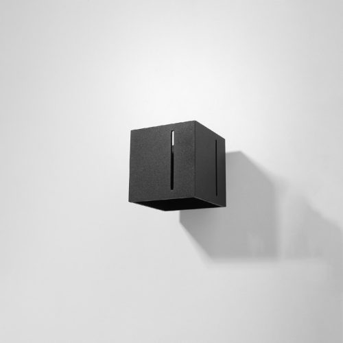 PIXAR G9 LED fali lámpa Up Down Cube fekete SOLLUX