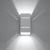 BLOCCO G9 LED fali lámpa felfelé lefelé négyszögletes fehér SOLLUX