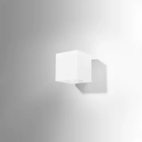 RICO G9 fali lámpa kocka fel-le minimalista fehér SOLLUX