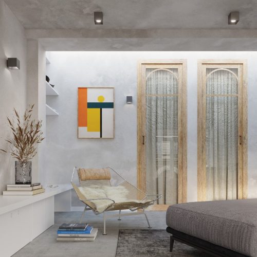 QUAD G9 LED fali lámpa Up Down Cube antracit SOLLUX