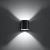 ORBIS G9 LED fali lámpa felül alul antracit SOLLUX