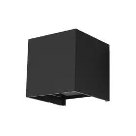   Felületre szerelhető kültéri lámpatest LUCA LED 6W 3000K IP54 felső fali lámpa kocka fekete SOLLUX