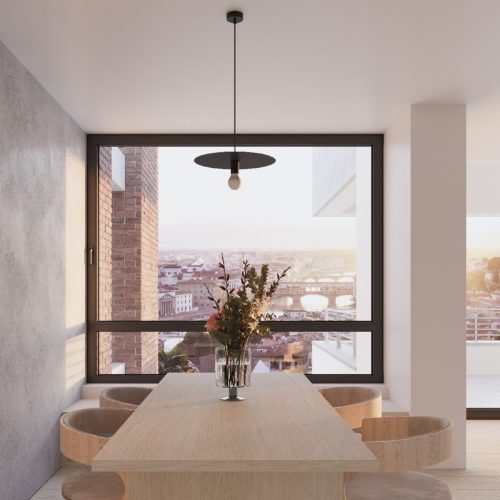 LED függő mennyezeti lámpa FLAVIO E27 túlnyúló fekete SOLLUX