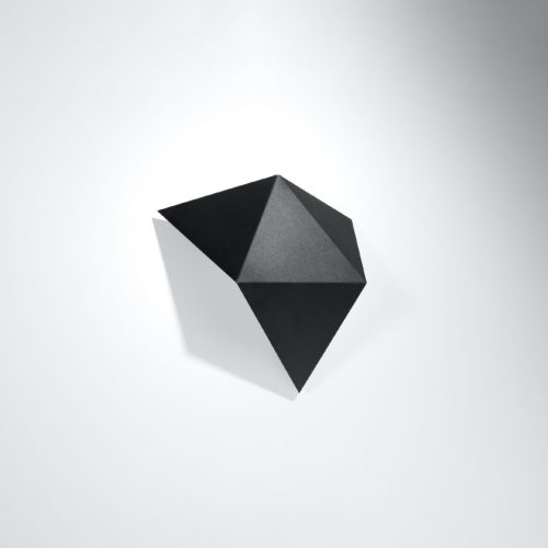 LED fali lámpa SOLIDO 2xG9 háromszög alakú fali lámpa fekete SOLLUX