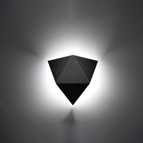 LED fali lámpa SOLIDO 2xG9 háromszög alakú fali lámpa fekete SOLLUX