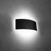 LED fali lámpa MAGNUS 2xG9 téglalap alakú fali lámpa fekete SOLLUX