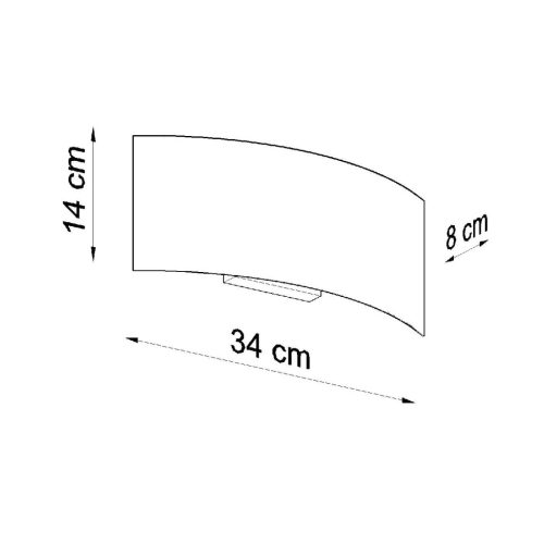 LED fali lámpa MAGNUS 2xG9 téglalap alakú fali lámpa fekete SOLLUX