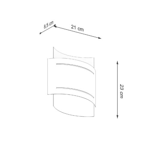HESTIA G9 LED fali lámpa felfelé lefelé fehér SOLLUX