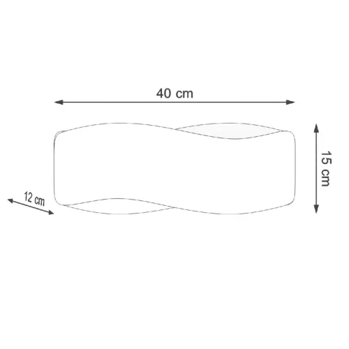TILA LED Fali lámpa 2xG9 Fali lámpa 40cm Fehér SOLLUX