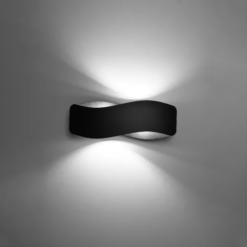 TILA LED Fali lámpa 2xG9 Fali lámpa 40cm Fekete SOLLUX