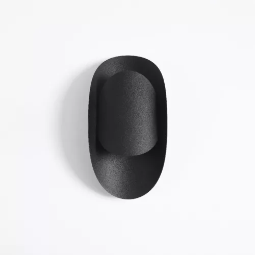 TEAR G9 LED fali lámpa felfelé lefelé ovális fekete SOLLUX