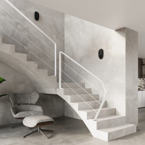 TEAR G9 LED fali lámpa felfelé lefelé ovális fekete SOLLUX