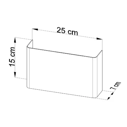 COPERTURA LED fali lámpa 2xG9 téglalap alakú fali lámpa fehér SOLLUX