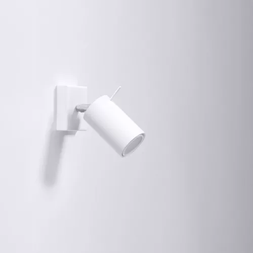 Felületre szerelhető fali lámpa RING GU10 mozgatható spotlámpa, minimalista fehér SOLLUX