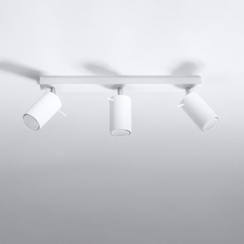 Felületre szerelhető lámpatest RING 3L 3xGU10 Halogén spotlámpa Mozgatható Minimalista Fehér SOLLUX