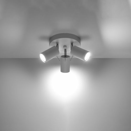RING mennyezeti lámpa 3xGU10 Reflektor mozgatható halogén lámpatest fehér SOLLUX