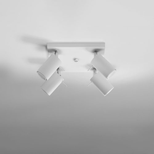 Felületre szerelhető lámpatest RING 4 4xGU10 Halogén spotlámpa Mozgatható Minimalista Fehér SOLLUX