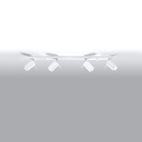 Felületre szerelhető lámpatest RING 4L 4xGU10 Halogén spotlámpa Mozgatható Minimalista Fehér SOLLUX