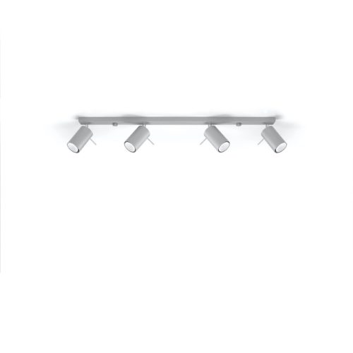 Felületre szerelhető lámpatest RING 4L 4xGU10 Halogén spotlámpa Mozgatható Minimalista Szürke SOLLUX