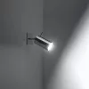 Felületre szerelhető fali lámpa RING GU10 Mozgatható spotlámpa Minimalista Króm SOLLUX