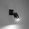 NERO GU10 LED fali lámpa mozgatható fekete króm SOLLUX