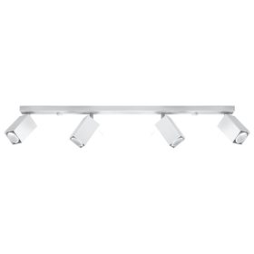   MERIDA mennyezeti lámpa 4xGU10 reflektoros mozgatható halogén lámpatest 80cm fehér SOLLUX