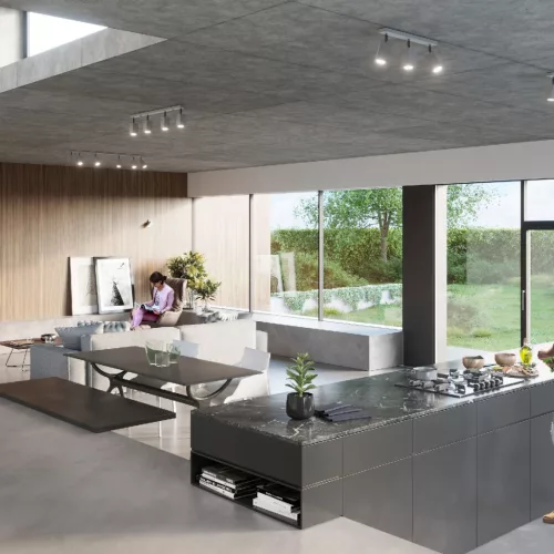 MERIDA GU10 LED hullámlámpa SOLLUX szürke