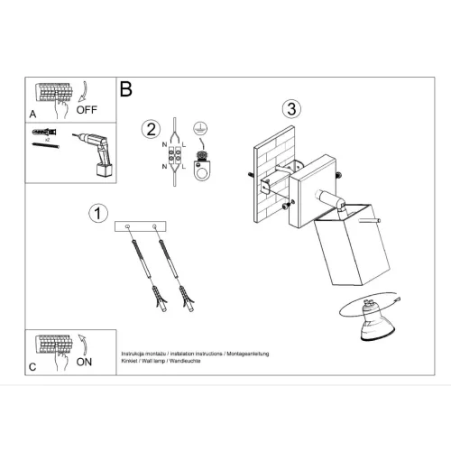 MERIDA GU10 LED hullámlámpa SOLLUX szürke