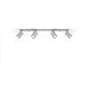 MERIDA mennyezeti lámpa 4xGU10 fényvisszaverő mozgatható halogén lámpatest 80cm szürke SOLLUX