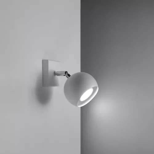 Felületre szerelhető fali lámpa OCULARE GU10 mozgatható spotlámpa, minimalista fehér SOLLUX