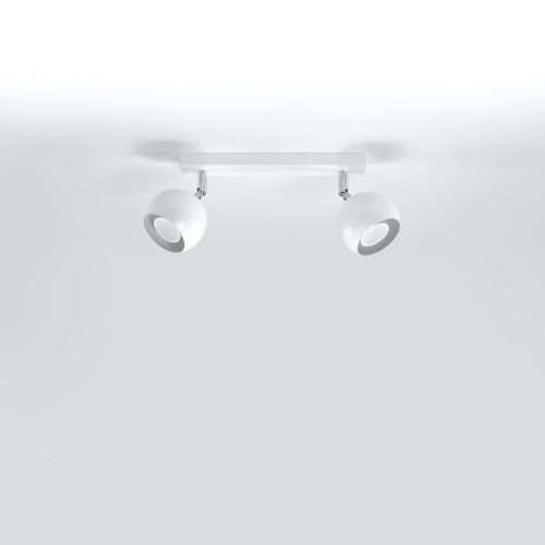 OCULARE mennyezeti lámpa 2xGU10 fényvisszaverő mozgatható halogén lámpatest 30cm fehér SOLLUX