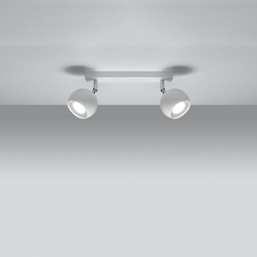 OCULARE mennyezeti lámpa 2xGU10 fényvisszaverő mozgatható halogén lámpatest 30cm fehér SOLLUX