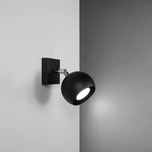 OCULARE GU10 LED fali lámpa mozgatható fekete SOLLUX
