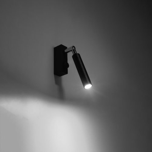 Felületre szerelhető fali lámpa EYETECH 1 G9 mozgatható spotlámpa Modern fekete SOLLUX