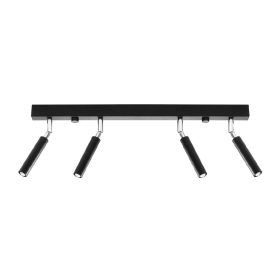   Felületre szerelhető lámpatest EYETECH 4 4xG9 mozgatható spotlámpa modern fekete SOLLUX