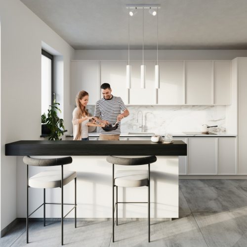 LED függő mennyezeti lámpa GYŰRŰ 5xGU10 túlnyúló mozgatható spotlámpák fehér SOLLUX