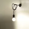 EDISON E27 LED fali lámpa fekete SOLLUX