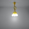 DIEGO 5xE27 LED függő mennyezeti lámpa sárga SOLLUX