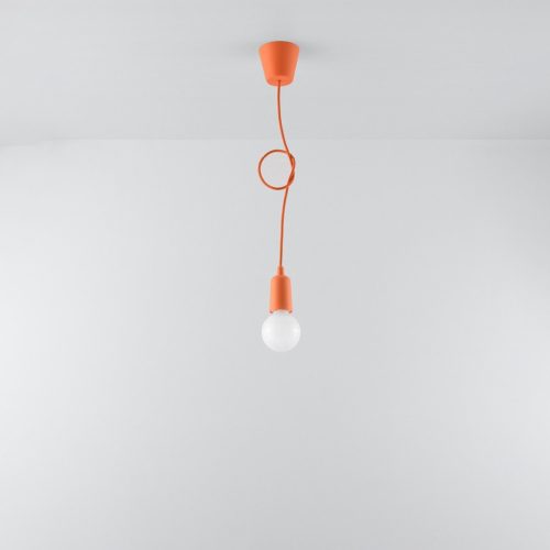 LED függő mennyezeti lámpa DIEGO E27 túlnyúló narancssárga SOLLUX