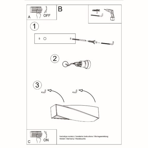 SIGMA MINI E27 fali lámpa fel-le kerámia modern fehér SOLLUX