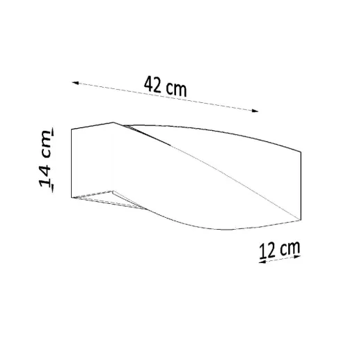 SIGMA E27 fali lámpa felfelé-alul kerámia modern fehér SOLLUX